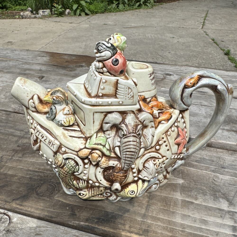 Harmony Kingdom Teapot YT42HK Boat Ship Noah Ark Retired Limited 4292/4850